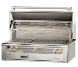 high end gas grill built in